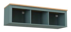 Полка Гуд Лакк Сага 2.08.17.150.16 Темно-бирюзовый/ясень