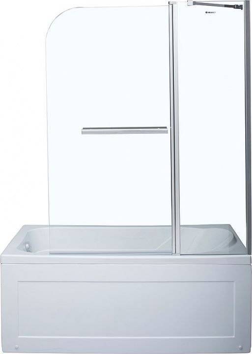 Шторка для ванны Aquanet SG-1200, прозрачное стекло