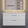 Тумба с раковиной Uperwood Modul подвесная, матовая, белая, 80 см фото 9