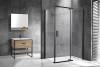 Душевой уголок Royal Bath HPVD RB7120HPVD-T-BL профиль черный, стекло прозрачное, 120x70x200 фото 2