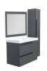 Зеркало La Fenice Cubo FNC-02-CUB-G-80-60 Серый, с подсветкой фото 2