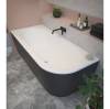 Акриловая ванна Cezares Slim CORNER-180-80-60-L-NERO-SET фото 4
