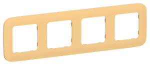 Рамка 4-постовая IEK Flite FI-M42-31-20-K90 золотарник