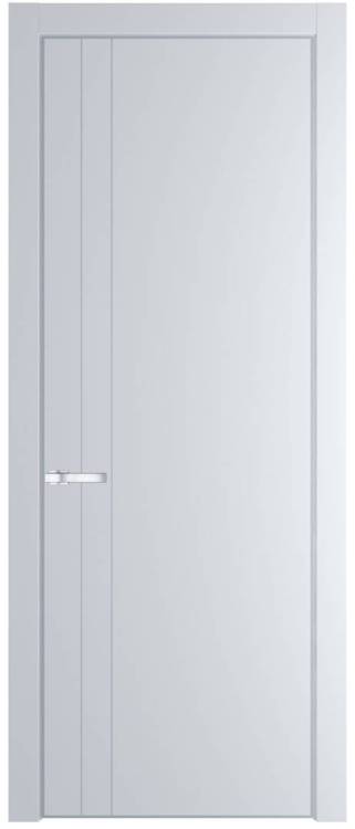 Межкомнатная дверь Profil Doors 12 PE полотно Вайт, кромка алюминиевая с четырех сторон матовая, алюминиевый молдинг 3мм 800x2000