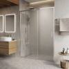 Душевая дверь в нишу Belbagno LUCE-BF-1-150-C-Cr профиль хром, стекло прозрачное, 150x195