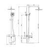 Душевая стойка Vincea Cube VSFS-1C1CH с изливом, хром фото 6