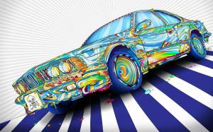 3D Фотообои Artegrafico «Красочный бумер» GRAF-029 акварель