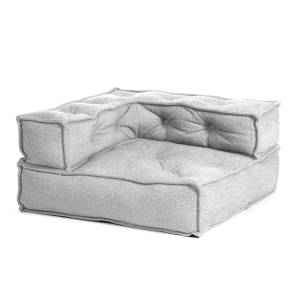 Модуль мягкий Tetchair Miracle 25336 VT shape silver велюр, букле, угловой