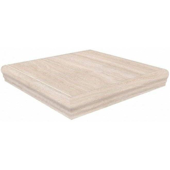 Ступень Kerama Marazzi Пантеон SG157200R/GR/AND Беж Правая Угловая 34x34