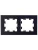 Рамка 2-постовая IEK Brite BR-M22-M-K02 черный фото 4