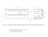 Тумба под раковину Cezares ECO-CER-N-1200-2C-SO-BL-R Bianco Lucido, 120x45.7x50 фото 2
