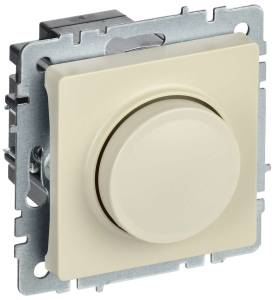 Светорегулятор поворотно-нажимной IEK Brite BR-D20-0600-K10 бежевый