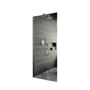 Душевая перегородка MaybahGlass MGD-726-5ш 79x195, стекло прозрачное 8 мм, профиль хром матовый