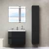Тумба с раковиной AM.PM Gem 75 черная матовая, подвесная, с 2 ящиками, с белой раковиной фото 5