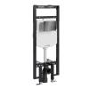 Система инсталляции для унитазов Wasserkraft Dinkel 58TLT.010.ME.PB04 клавиша черный глянцевый