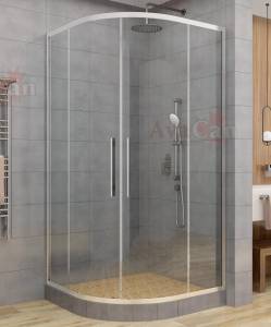 Душевой уголок AvaCan HC100 профиль хром, стекло прозрачное, 100x100x195