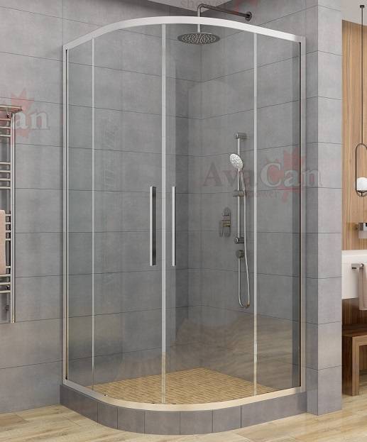 Душевой уголок AvaCan HC100 профиль хром, стекло прозрачное, 100x100x195