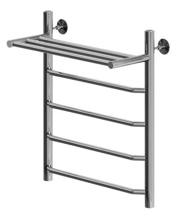 Полотенцесушитель водяной Aquanet Fiona 266740 хром, с полкой, 60x50