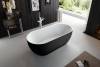 Акриловая ванна BelBagno BB70-1500-800-W/NM 150x80 белый глянец/чёрная матовая фото 3