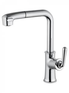 Смеситель для кухни Wonzon & Woghand WW-88439008A-CR с выдвижным изливом, хром