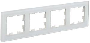 Рамка 4-постовая IEK Brite BR-M42-G-31-K01 белый матовый