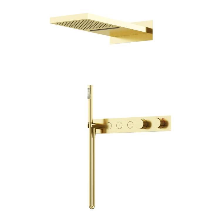 Душевая система Sancos Linn SC9023BG золото брашированное