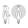Лампа светодиодная филаментная Gauss Filament 103801109 фото 3