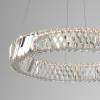 Люстра подвесная хрустальная светодиодная Eurosvet Solis 101004 LED никель хрусталь Strotskis фото 3