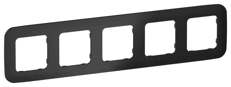 Рамка 5-постовая IEK Flite FI-M52-31-20-K02 черный