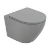 Унитаз подвесной BelBagno Colorato BB062CHR-GR/BB062SC-GR безободковый, сиденье микролфит