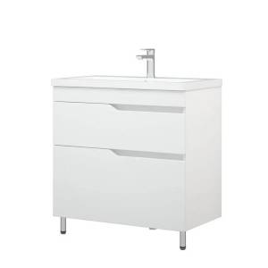 Тумба с раковиной Corozo Теона 80 Z2 напольная, белый