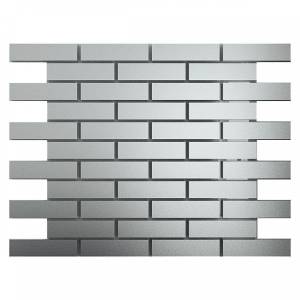 Мозаика ДСТ Зеркальная мозаика См8025 Серебро Матовое (8x2.5) 30x30