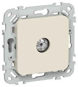 ТВ-розетка оконечная тип M IEK Flite FI-A13-O-K86 сливочный