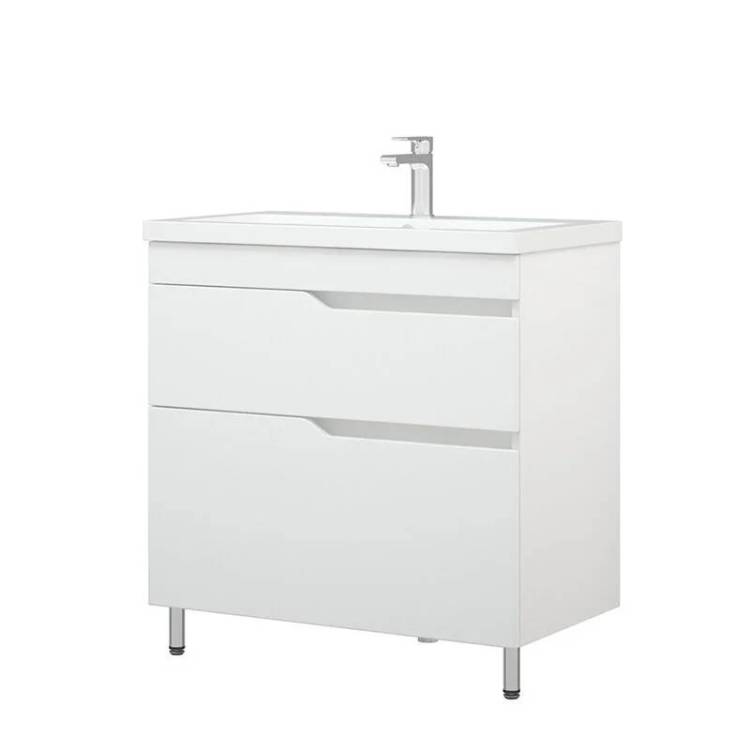 Тумба с раковиной Corozo Теона 80 Z2 напольная, белый