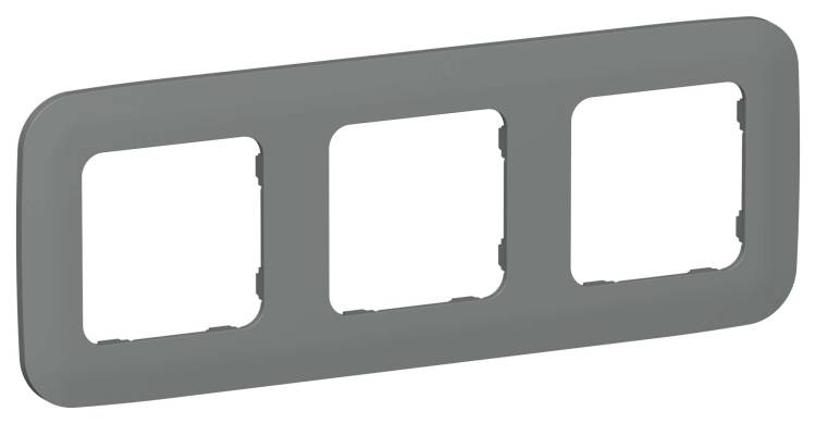 Рамка 3-постовая IEK Flite FI-M32-31-20-K80 мокрый асфальт