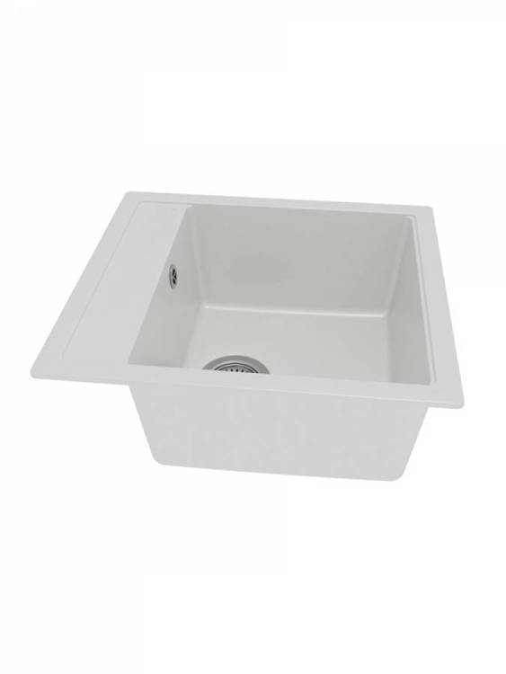 Мойка кухонная Watersense Amelia Mini W01741 белая матовая, 46х51