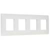 Рамка 4-постовая IEK Skandy SK-M42-K01 арктический белый фото 3