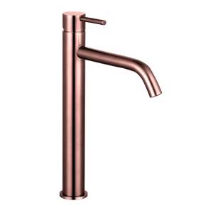 Смеситель для раковины AQUAme Siena AQM6214BC высокий, брашированная медь