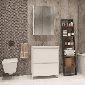 Мебель для ванной Velvex Klaufs 70.2Y белая, напольная