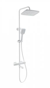 Душевая стойка Wonzon & Woghand WW-B3016-T1-MW с термостатом, белый