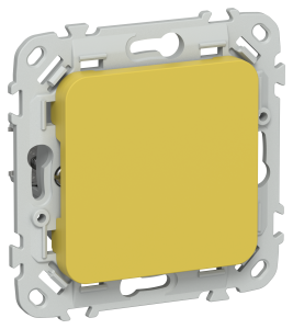 Заглушка с суппортом IEK Flite FI-PL10-K44 желтый карри