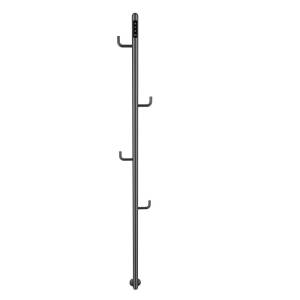 Полотенцесушитель электрический AQUAme AQM3150GM c поворотными крючками, шлифованный темный металл