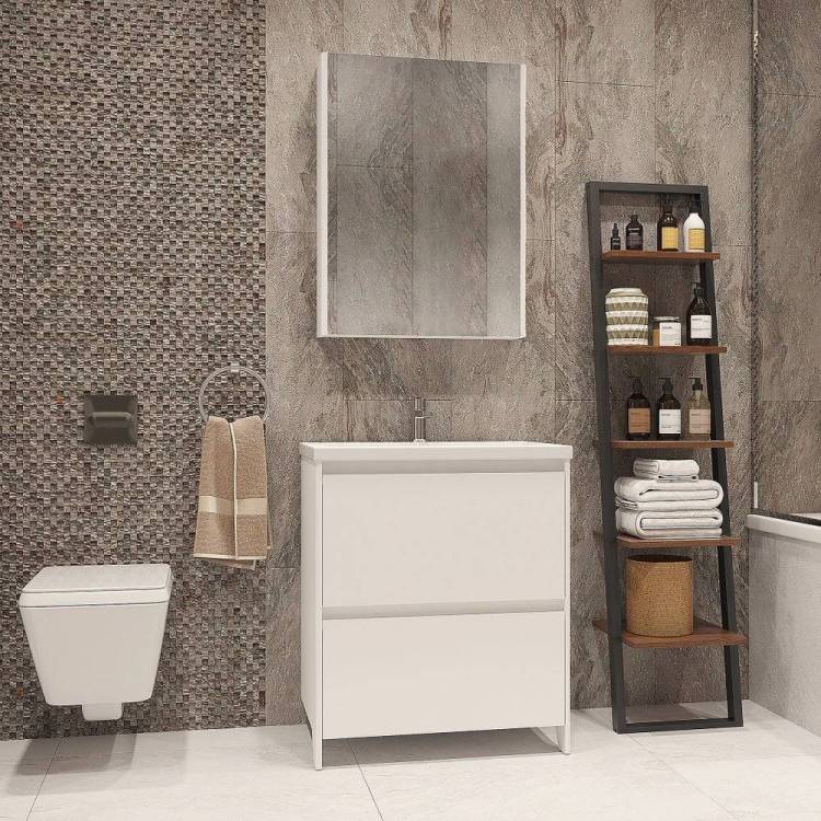 Мебель для ванной Velvex Klaufs 70.2Y белая, напольная