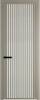 Межкомнатная дверь Profil Doors 3 AGP цвет профиля Никель матовый, стекло безопасное 6 мм мору осветленное 700x2000