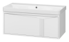 Тумба с раковиной Brevita Карго УТ000024160 белая, 80 см