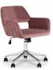 Кресло компьютерное Stool Group Ross SGR_ROSS_CHROME_VELVET_ROSE