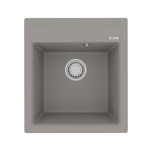 Кухонная мойка Lemark HANKA 450 9910009 врезная прямоугольная из кварцгранита грей