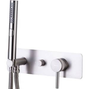 Душевой комплект Allen Brau Priority 5.31009-BN никель брашированный, с внутренней частью