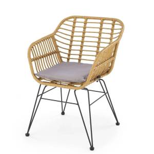 Стул кухонный Halmar K541 V-CH-K/541-KR серый/натуральный/черный