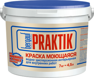 Краска моющаяся Bergauf Praktik U 7 кг